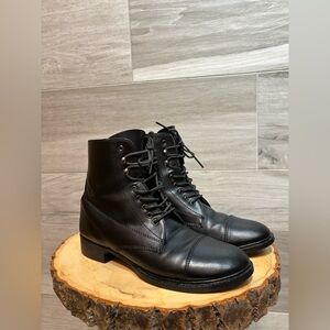 Auken Riding lace-up boots paddock boots black size 5